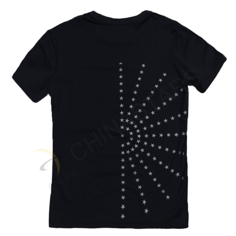Reflective T-shirt with stars
